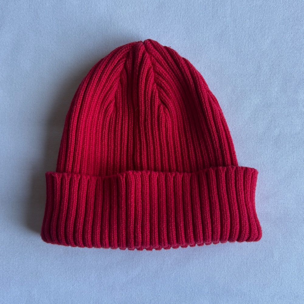 Jack and Jones Red Knit Beanie - Picture 2 of 4